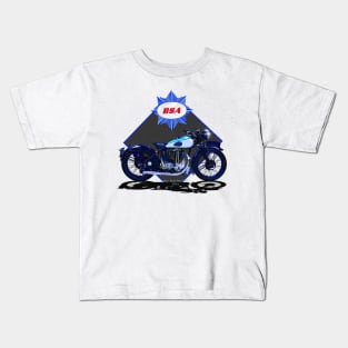 Legendary_BSA_Blue_Star_Motorcycle_ Kids T-Shirt